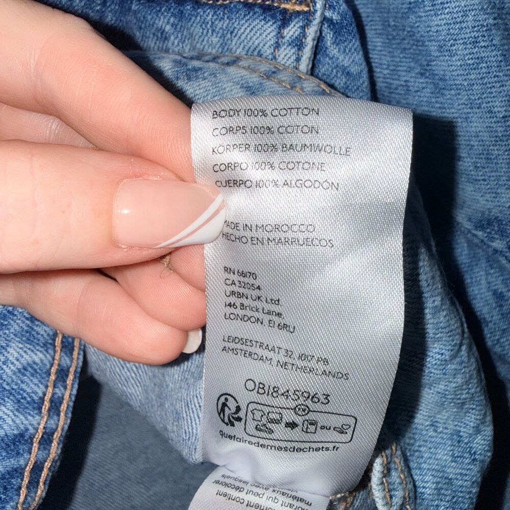 Free People We The Free Suzy Denim Jacket M - Picture 9 of 9